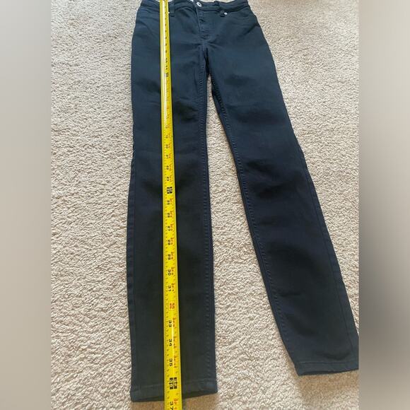 H&M Jeans Womens Size 2 Black Skinny Casual Stretch Denim Basic Staple Normcore - Picture 8 of 10